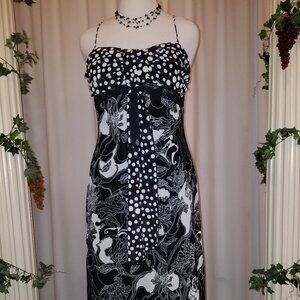 HueVA Black and White with polka dots dress sz 12